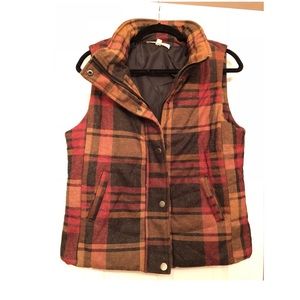 Plaid vest